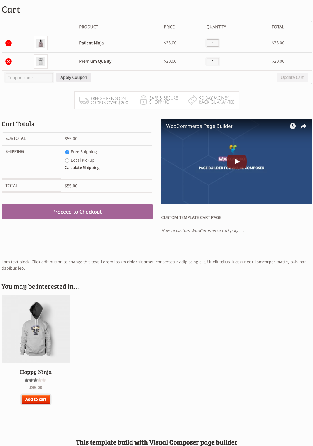 WooCommerce Page Builder